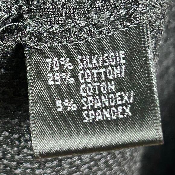 Lafayette 148 Top Size 1X tank cami sequin holiday event black Silk - Picture 10 of 10